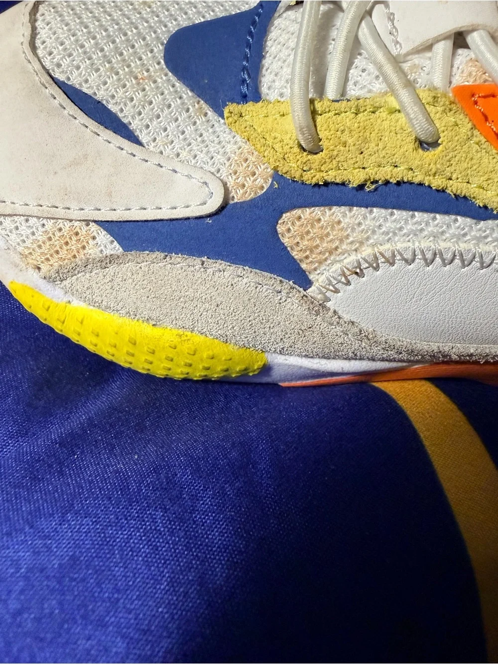 Puma Kids Blue, Yellow & Orange RS-X Sneakers
